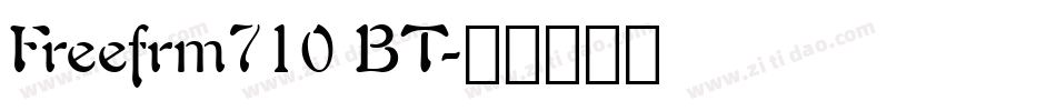 Freefrm710 BT字体转换